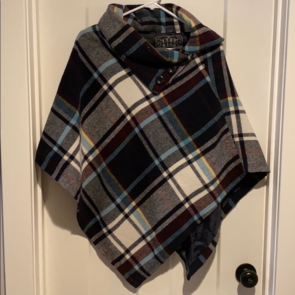 Plaid Poncho - image 1